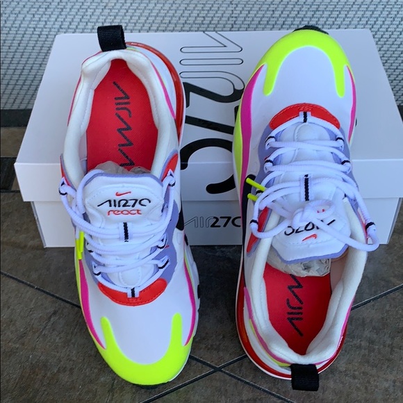 NIKE W AIR MAX 270 REACT white/light thistle-black - Picture 7 of 16